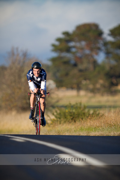 Mens A-Grade Winner Shane Miller powers toward the finish of Stage 2 - Northern Combine's 3 Day Tour - Photography by Ash Milne